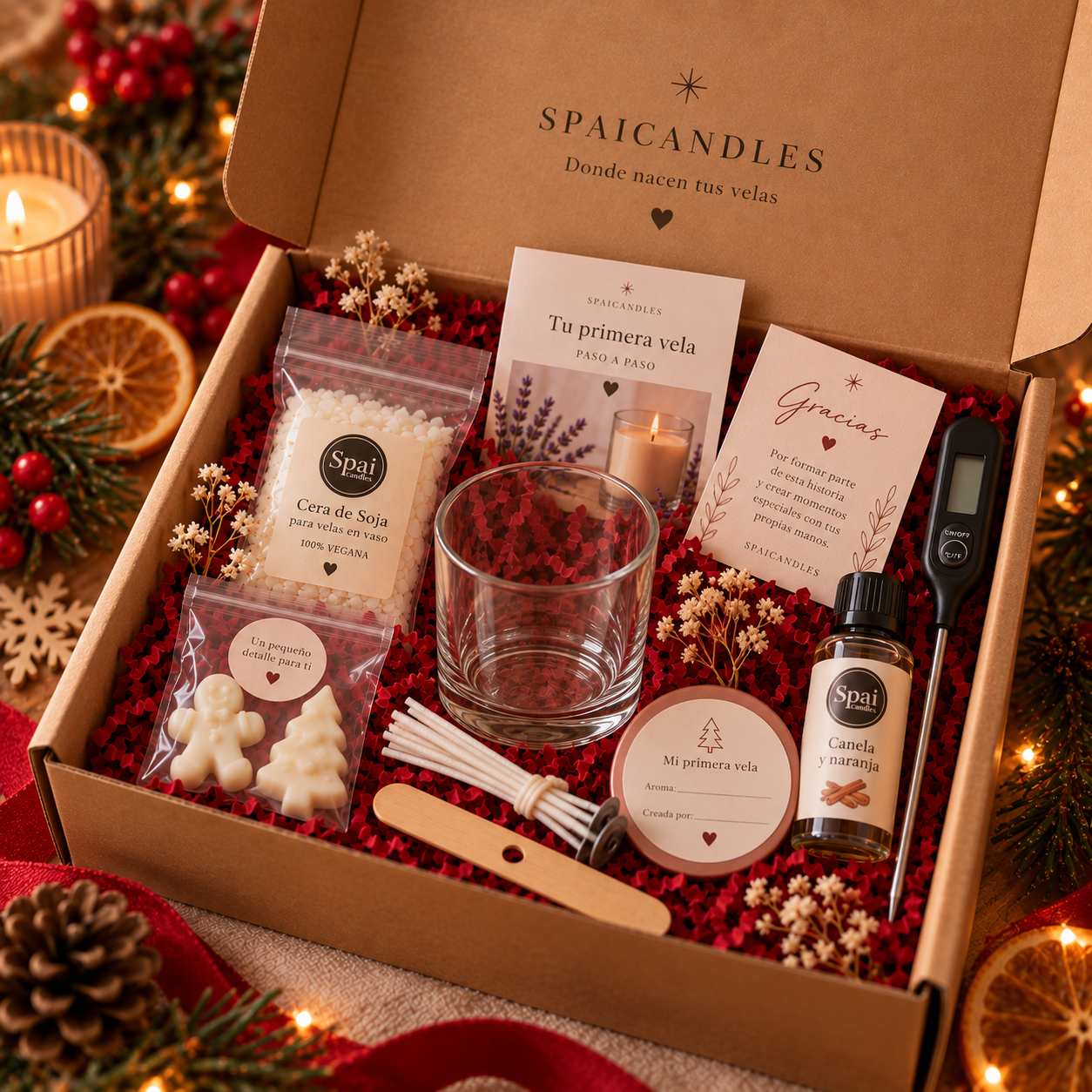 Kit Tu Vela de Navidad 🎄🕯️
